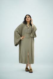Gandoura en Tencel Vert Kaki