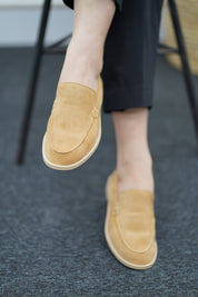 Mocassin en Daim- Camel