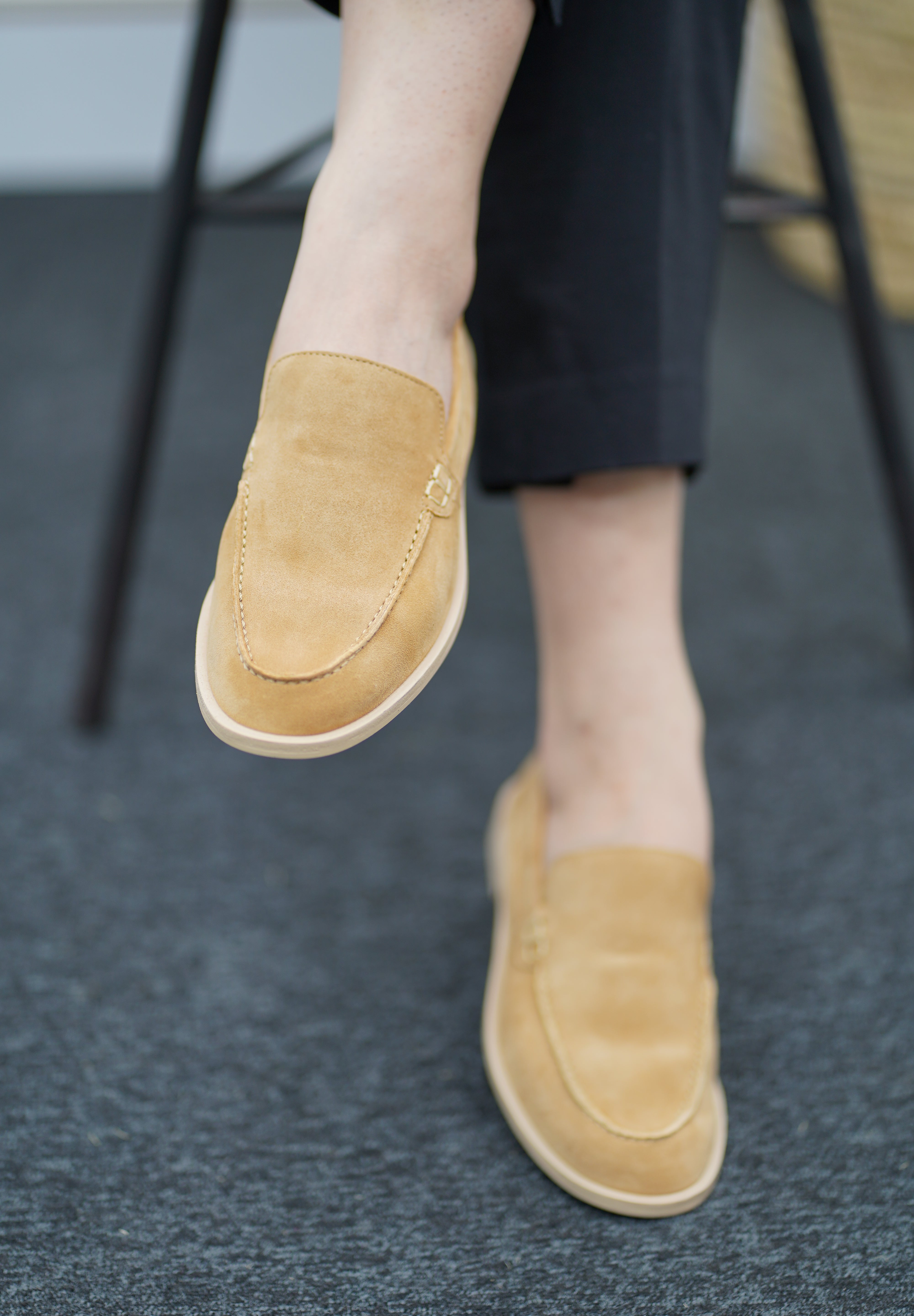 Mocassin en Daim- Camel