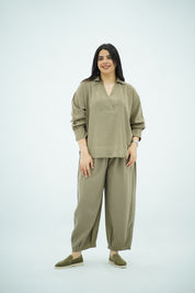 Ensemble en Tencel Vert olive