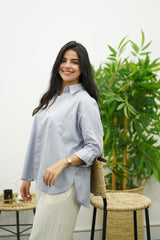 Chemise En Lin - Grise