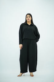 Ensemble En Tencel Ballonné Noir
