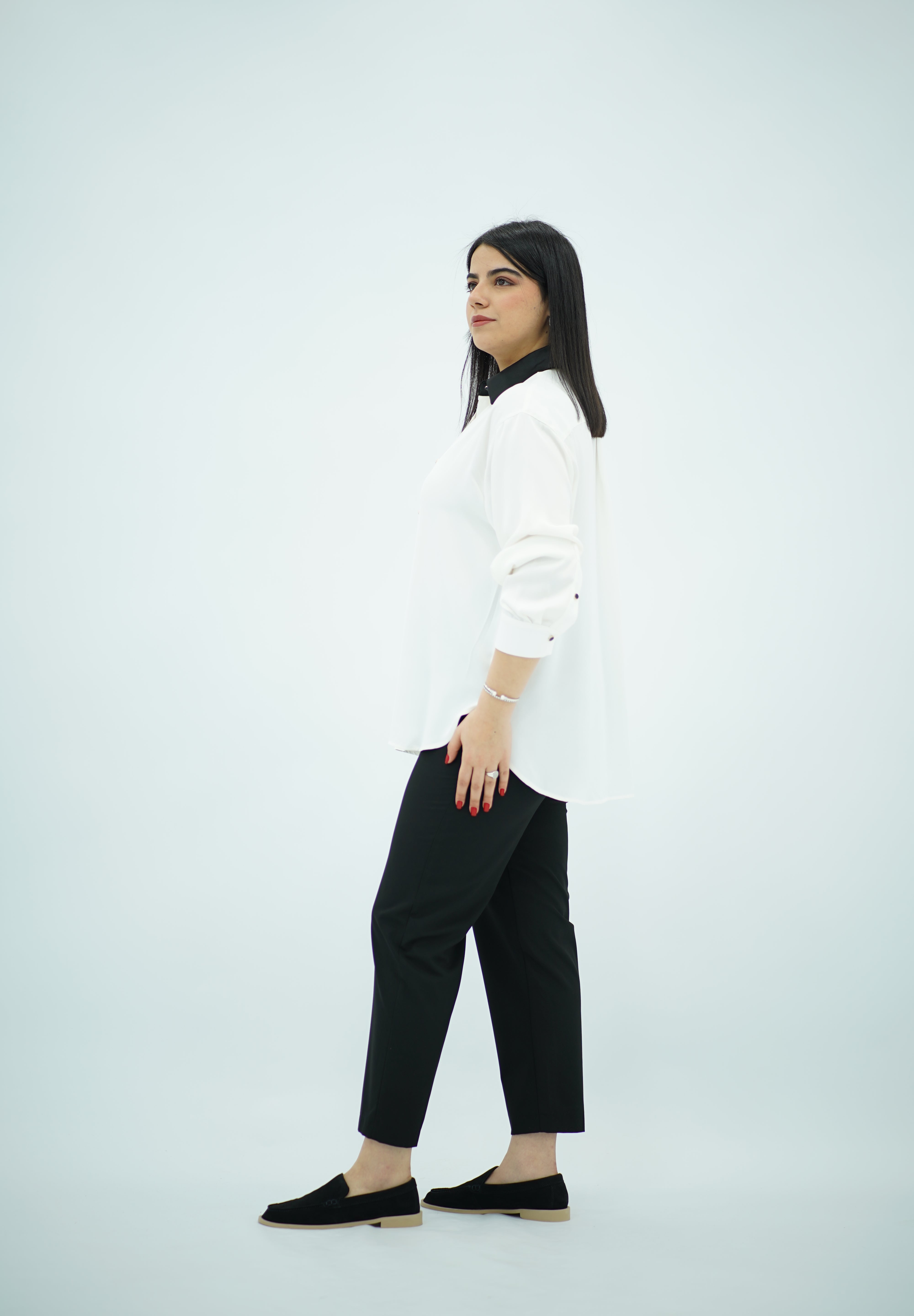Chemise Blanc et Noir
