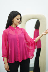 Chemise cap en mousseline