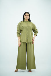 Ensemble En lin Vert anis