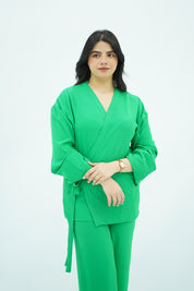 Ensemble En crêpe Vert éclatant 💚