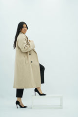 Manteau oversize double boutonnage