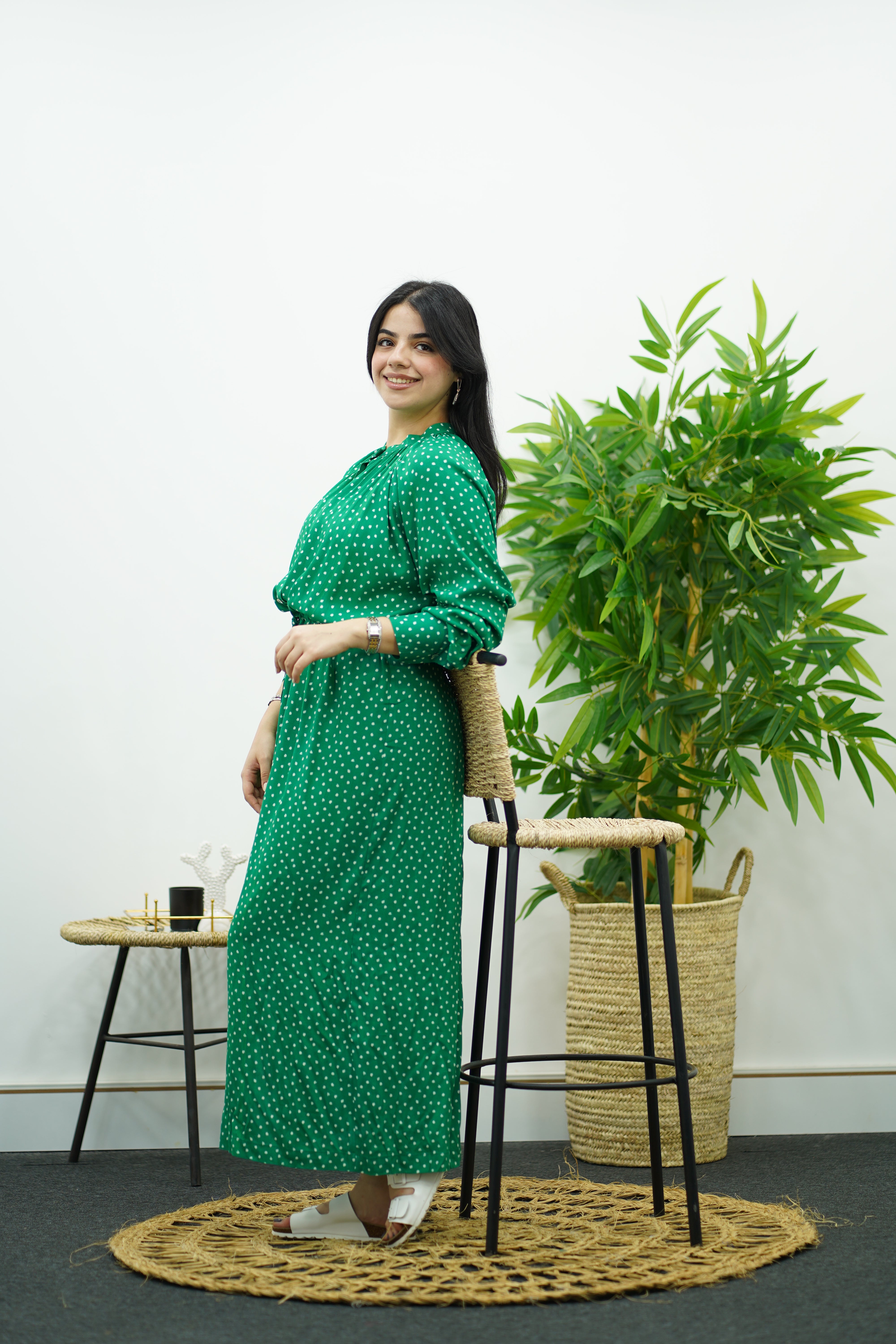 Robe langue avec ceinture