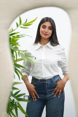 Chemise blanche rayé Slim-fit