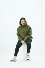 Capuche oversize kaki