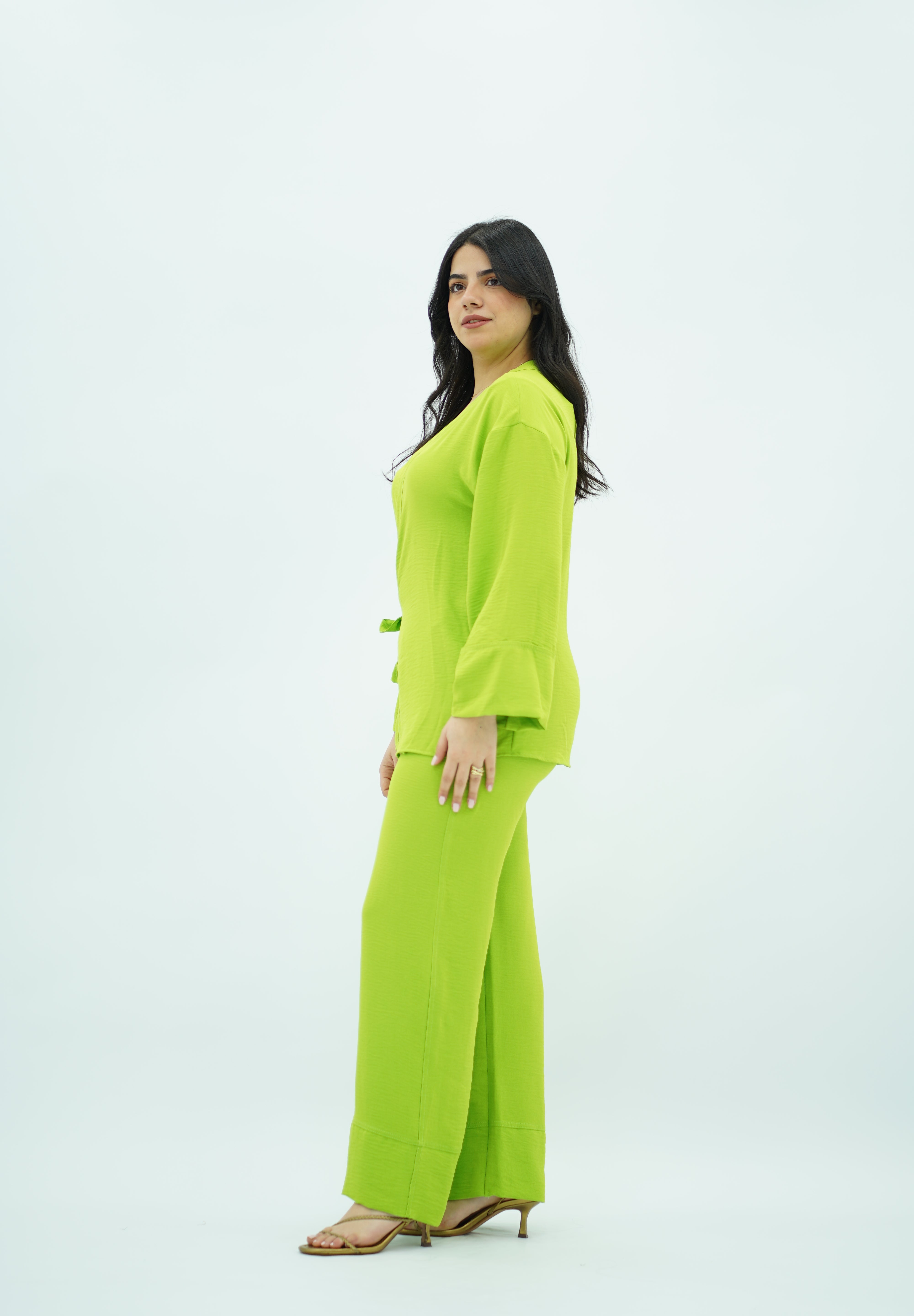 Ensemble en crêpe Vert Anis