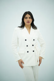 Tailleur en deux pièces, Blanc 🤍.