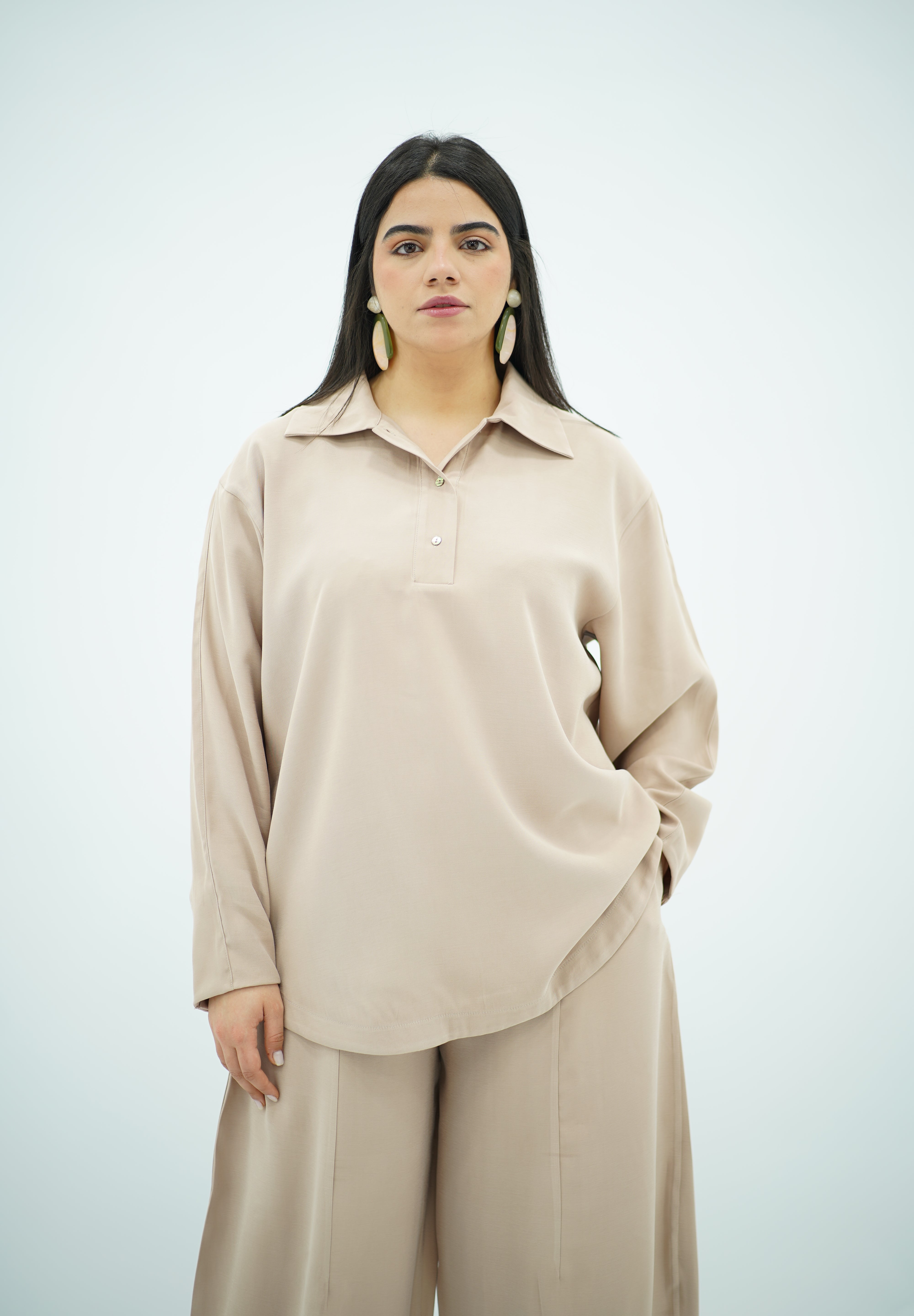 Ensemble Ballonner En Tencel Crème