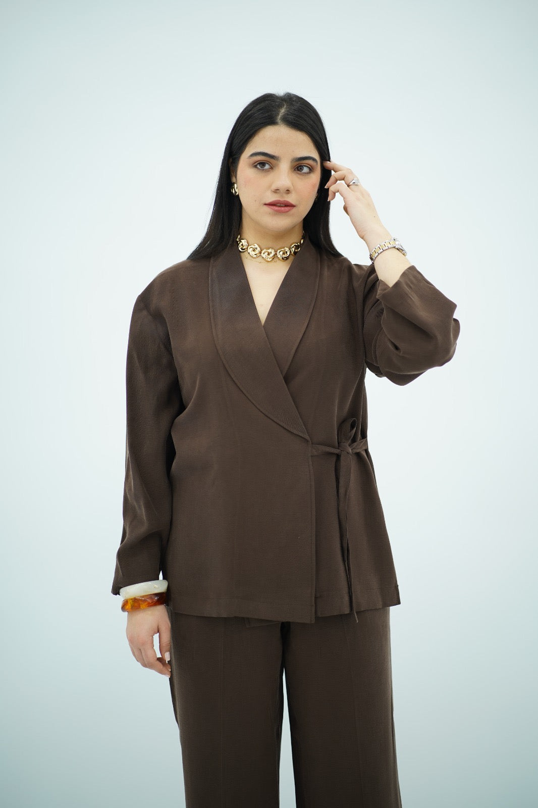 Ensemble Tencel - Marron chocolat