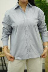 Chemise En Lin - Gris