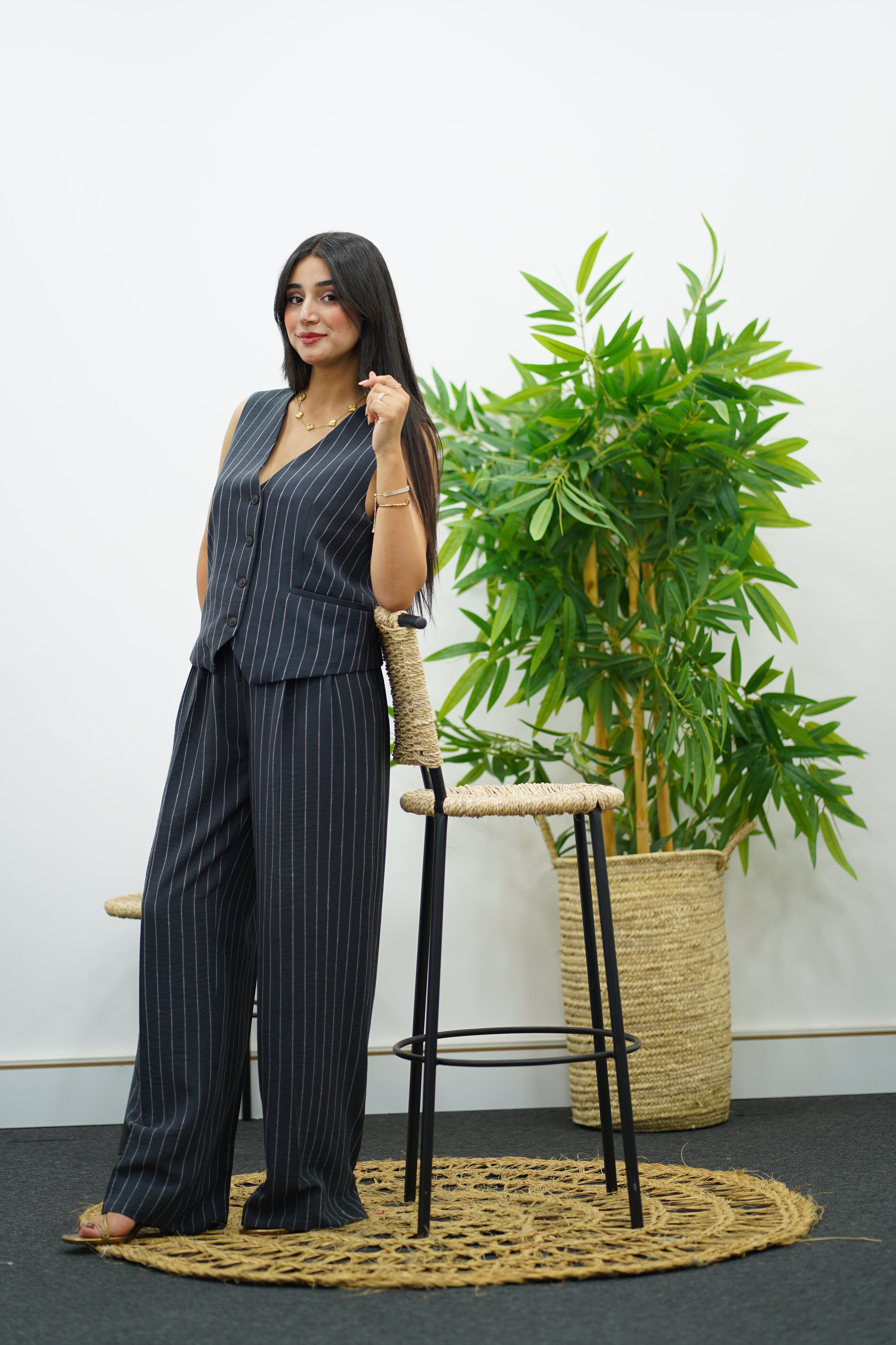 Ensemble Rayé Gilet & Pantalon