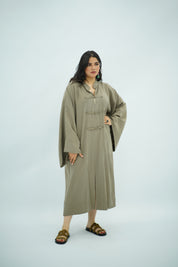 Gandoura en Tencel Vert Kaki