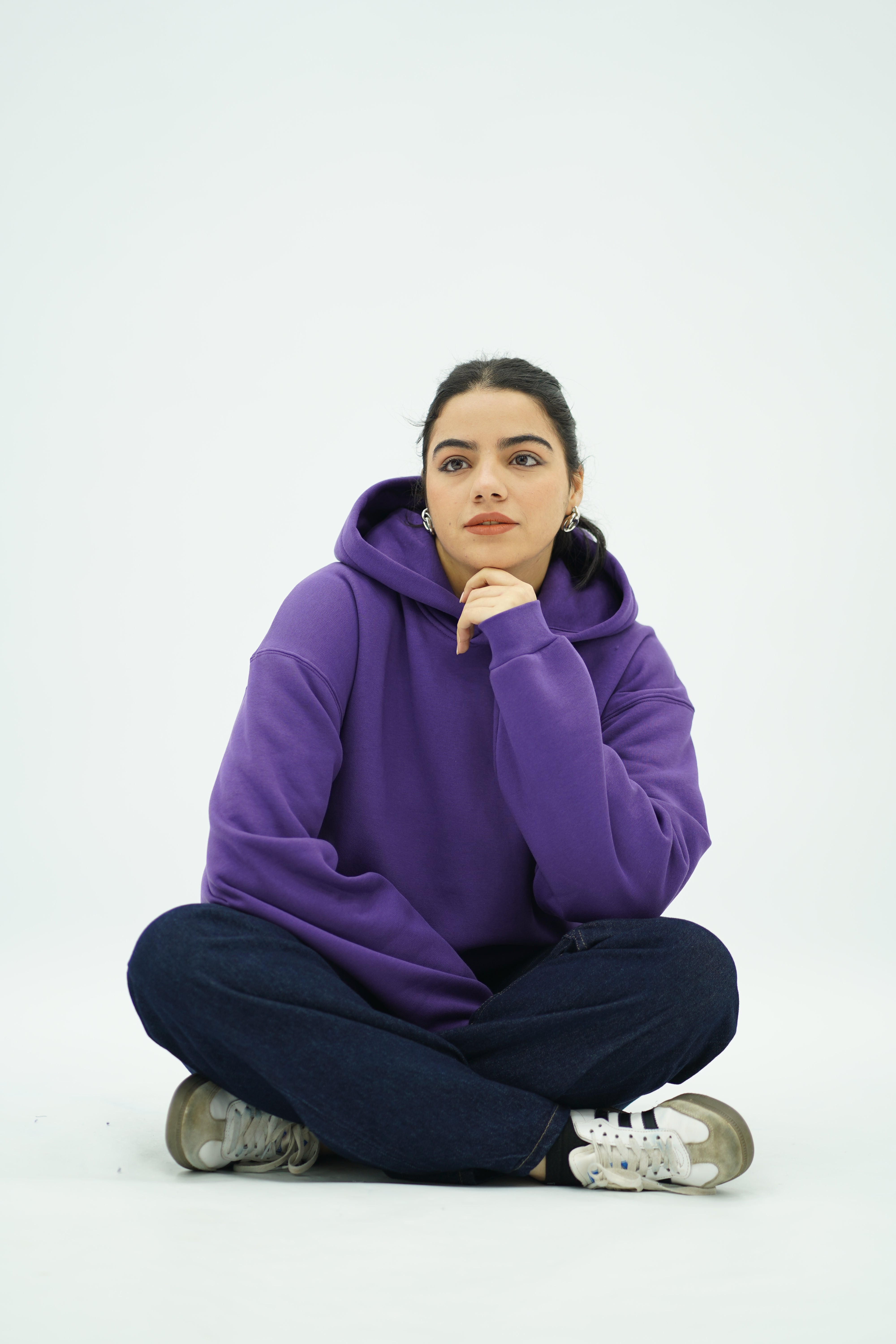 Capuche oversize Violet