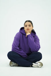 Capuche oversize Violet