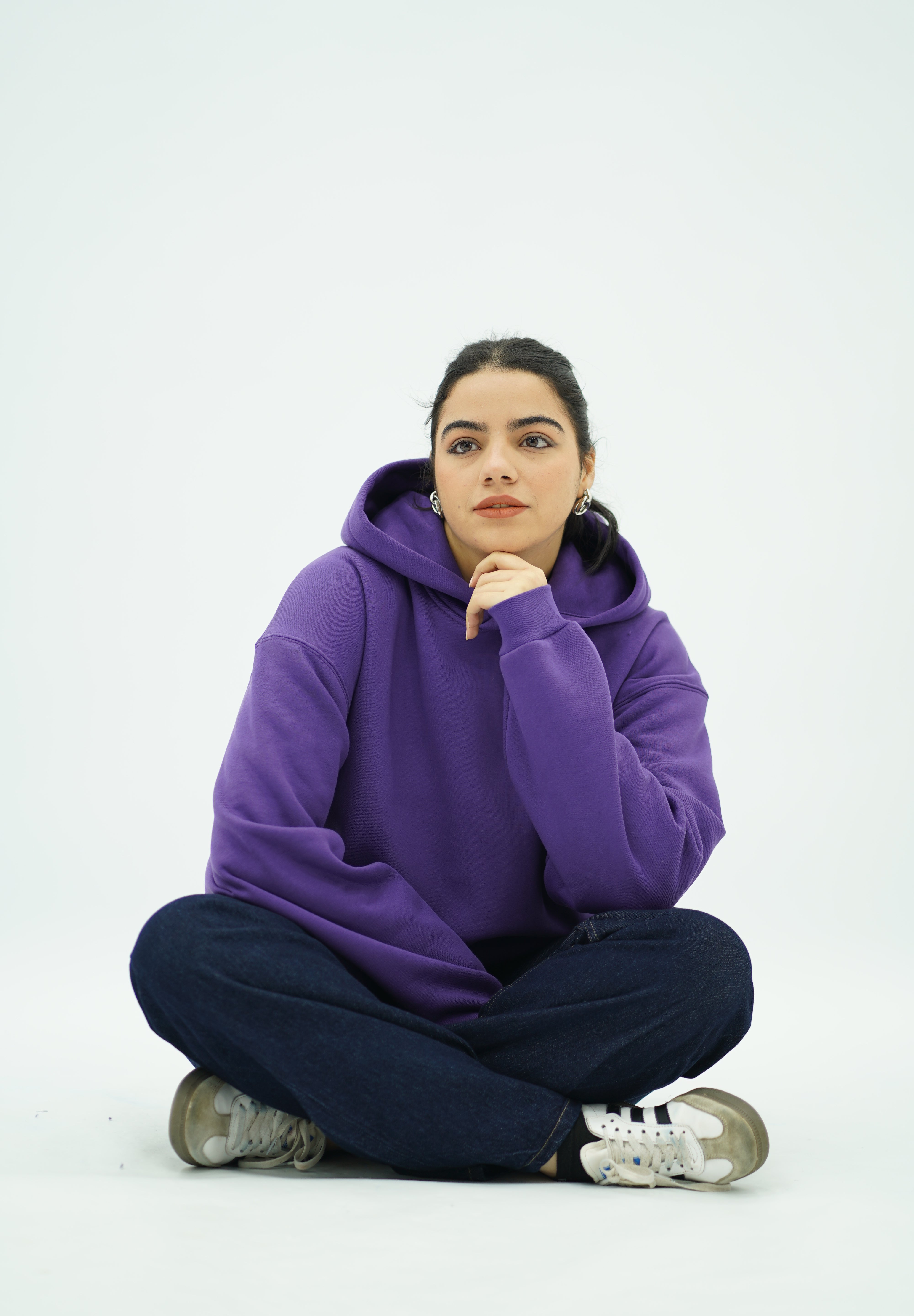 Capuche oversize Violet