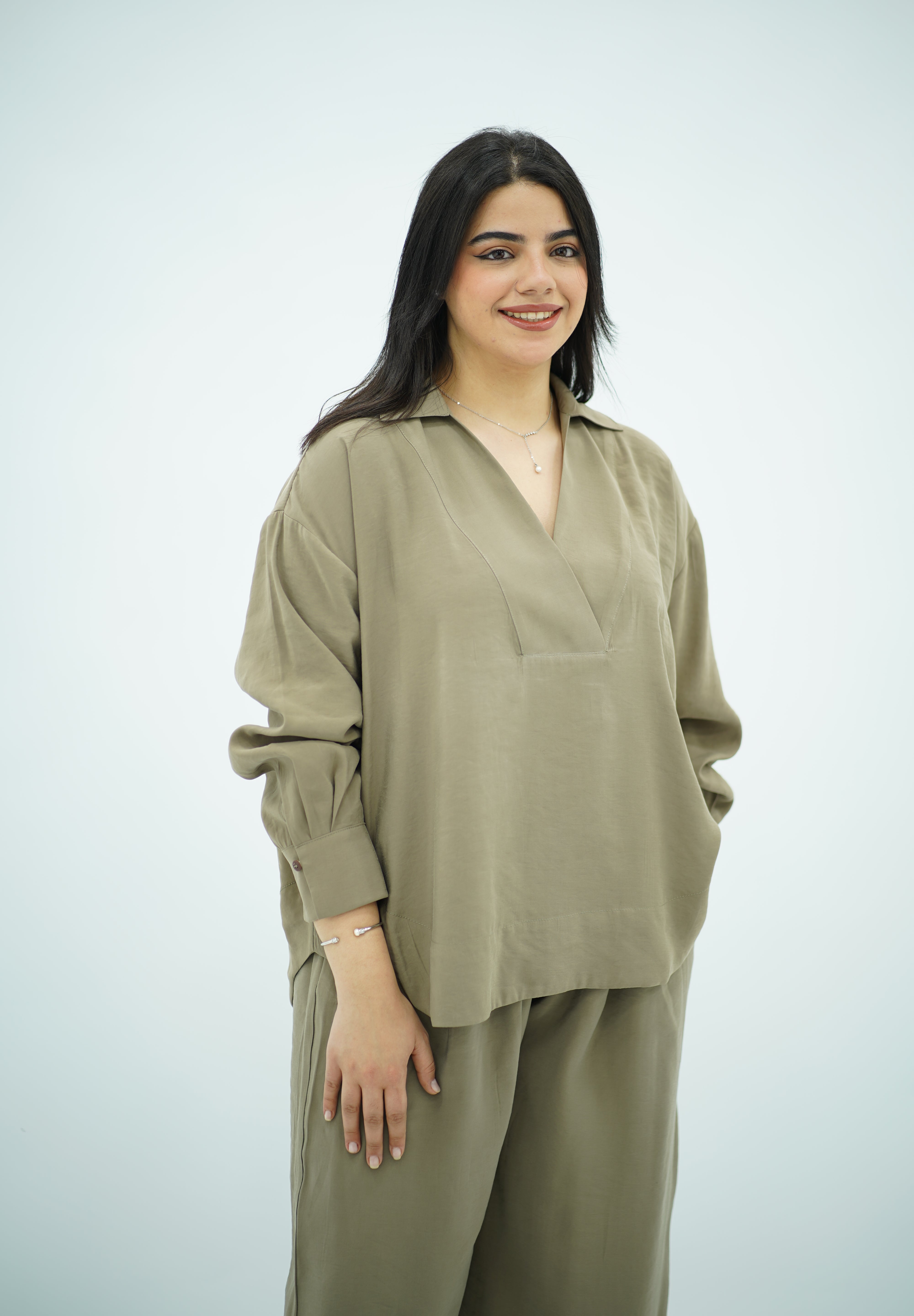 Ensemble en Tencel Vert olive