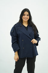 Trench court Bleu marine