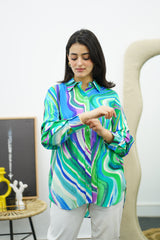 Chemise fluide imprimée