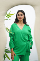 Ensemble Vert Fluide - Croisé
