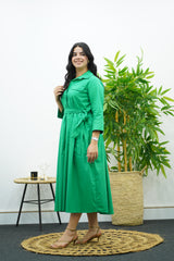 Robe En popeline verte 🍀
