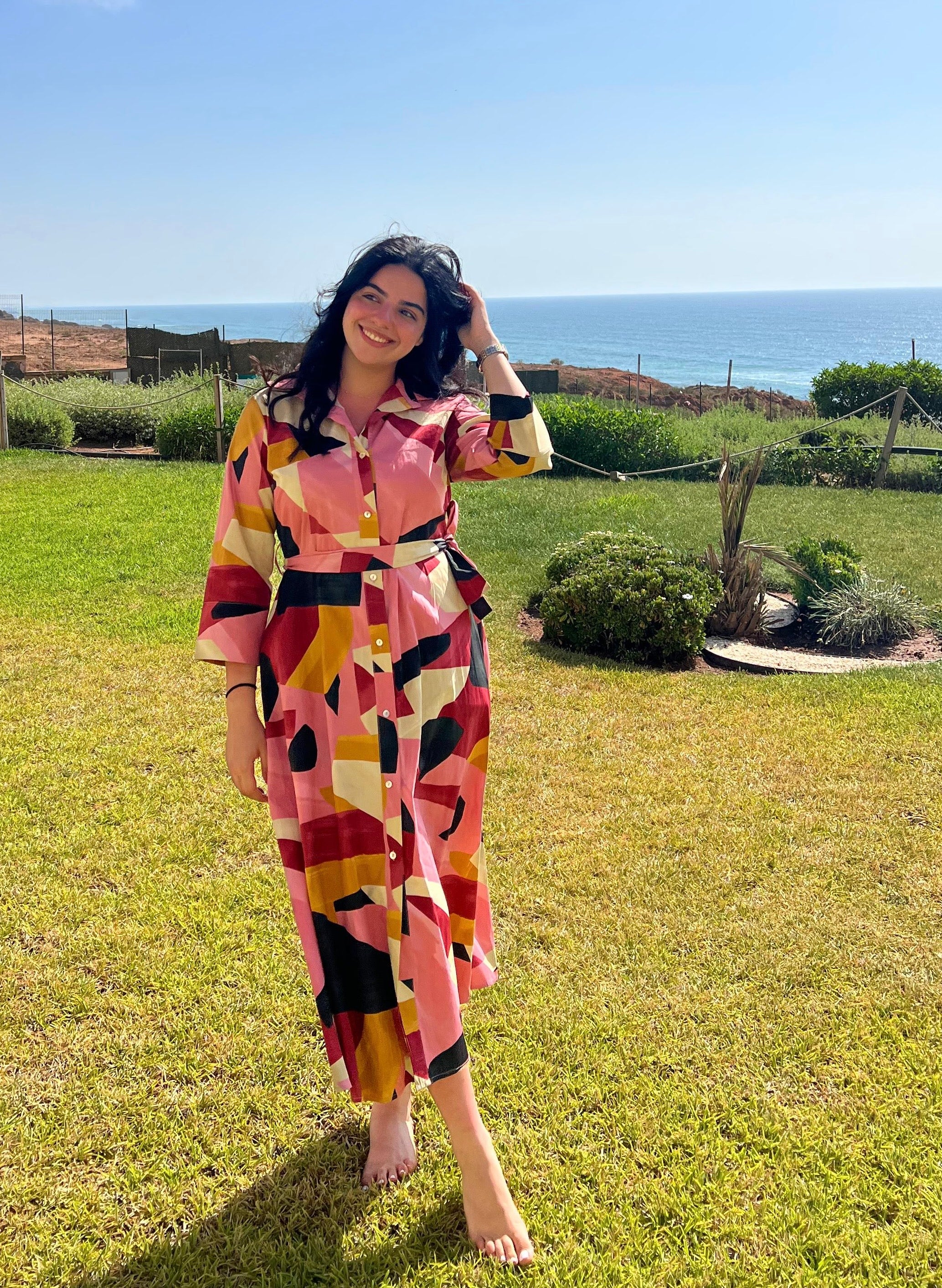 Robe Graphique Multicolore