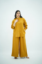 Ensemble en lin Moutarde
