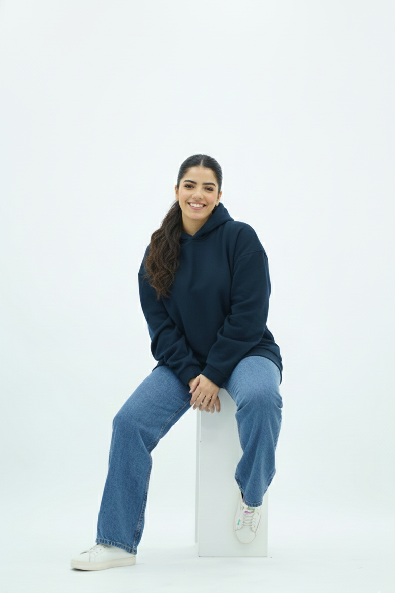 Capuche Oversize Bleu nuit