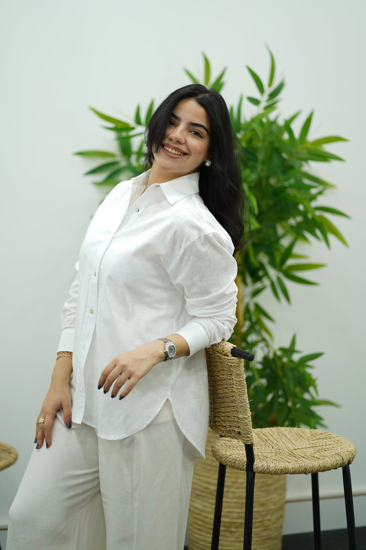 Chemise En Lin - Blanche