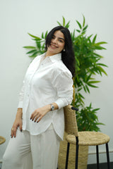 Chemise En Lin - Blanche