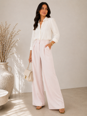 Pantalon Large Rose Bébé