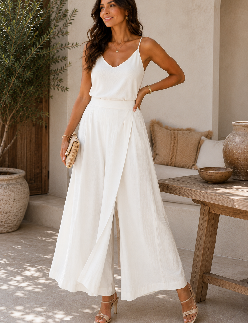 Pantalons Jupe Fluide