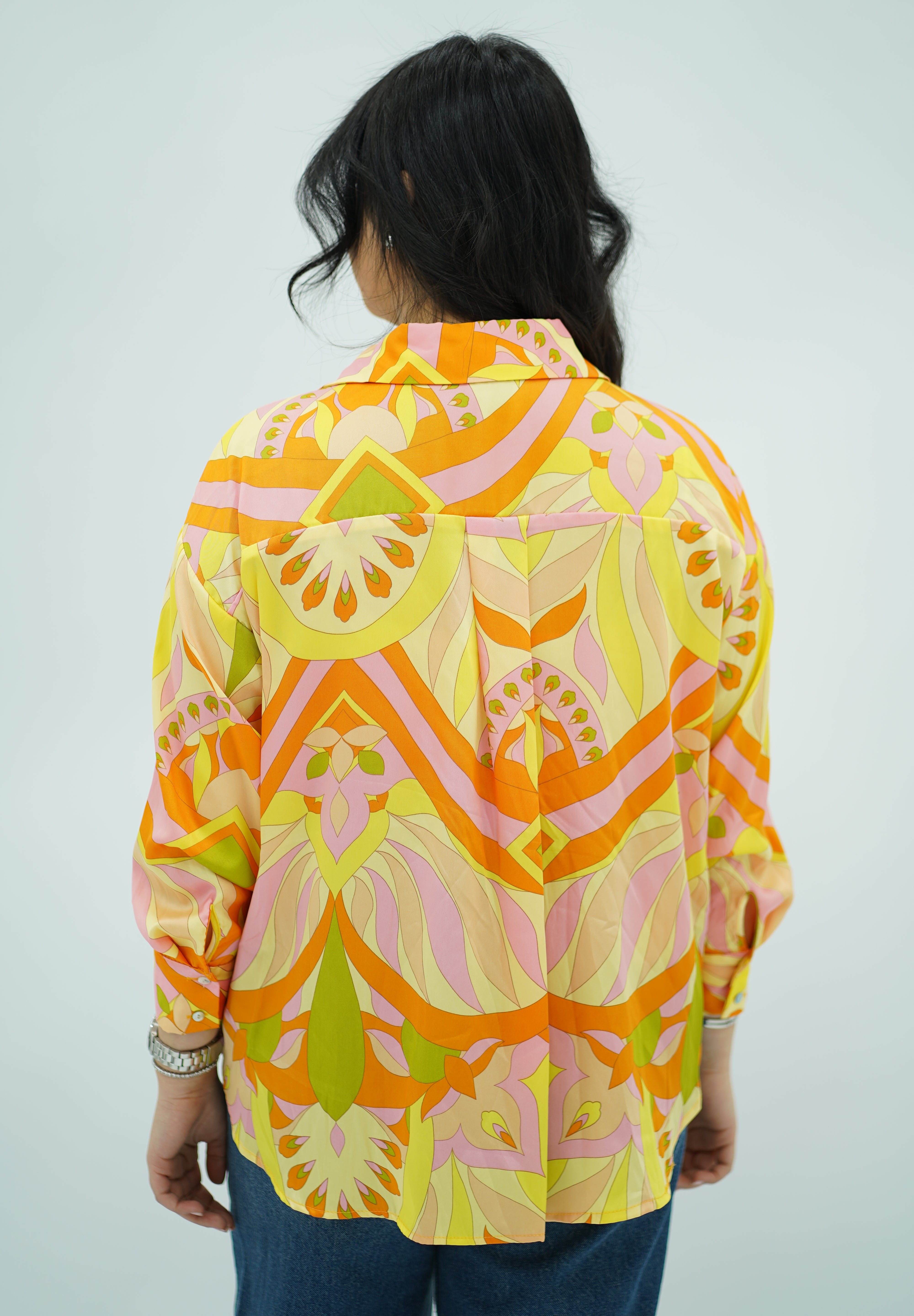 Chemise En satin coloré