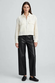Veste Courte en Tweed Ecru