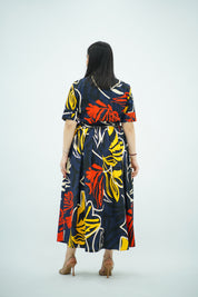 Robe En Popeline - Imprimée