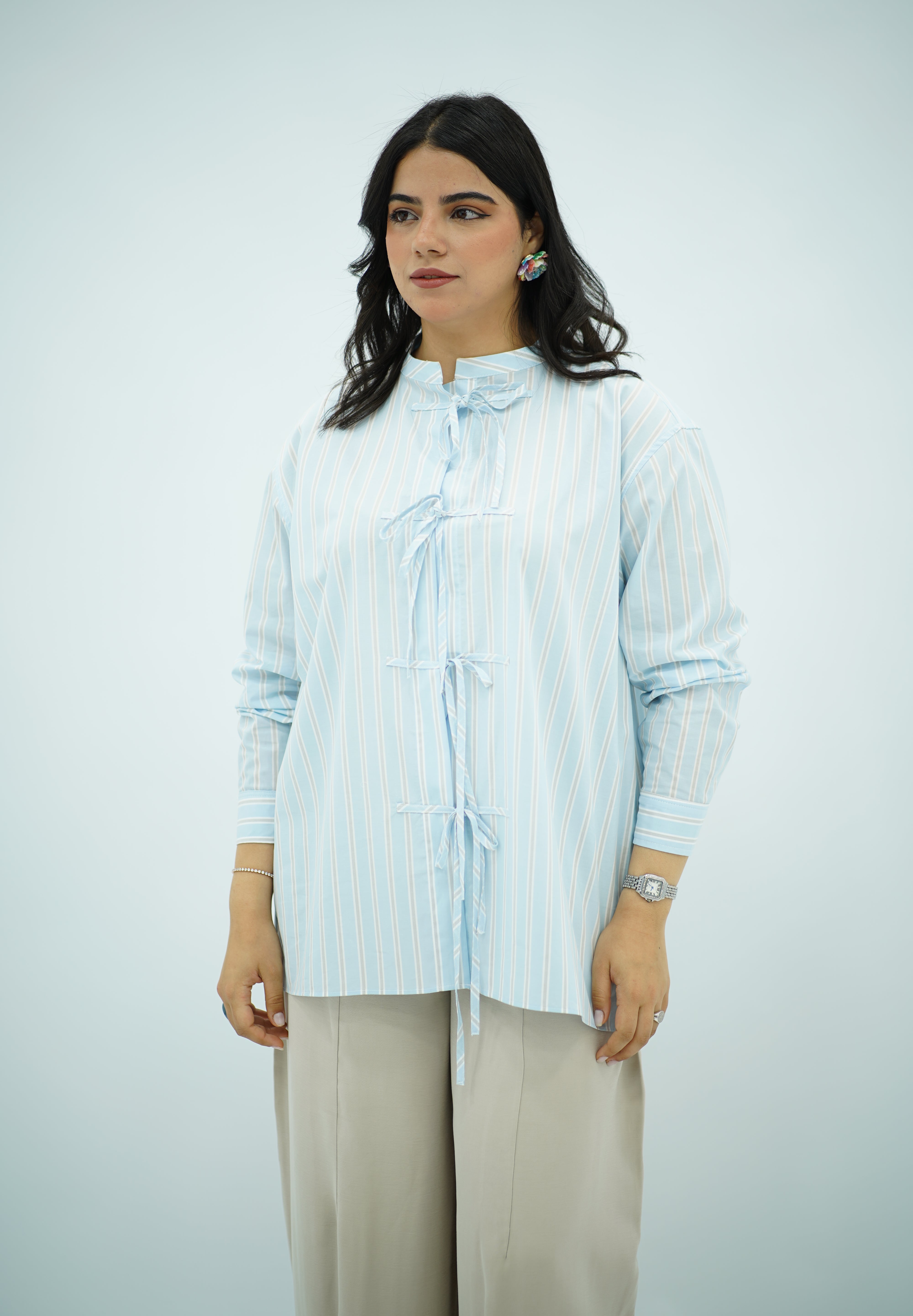 Chemise avec Détail Cordon