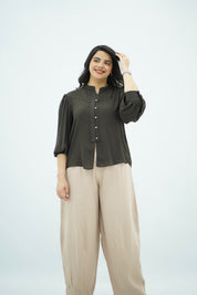Chemise Fluide Marron