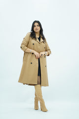 Trench coat en similicuir