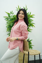 Chemise En Lin - Rose