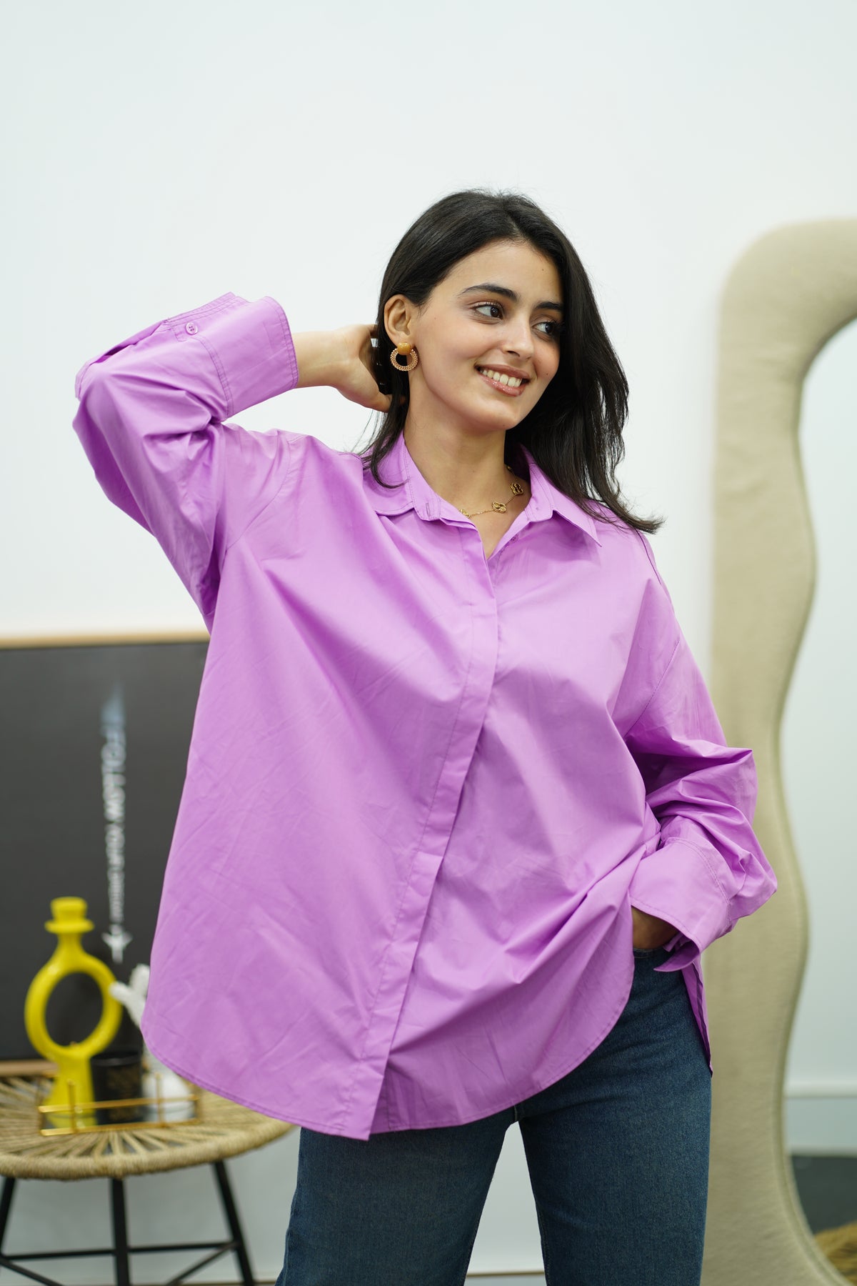 Chemise en popeline