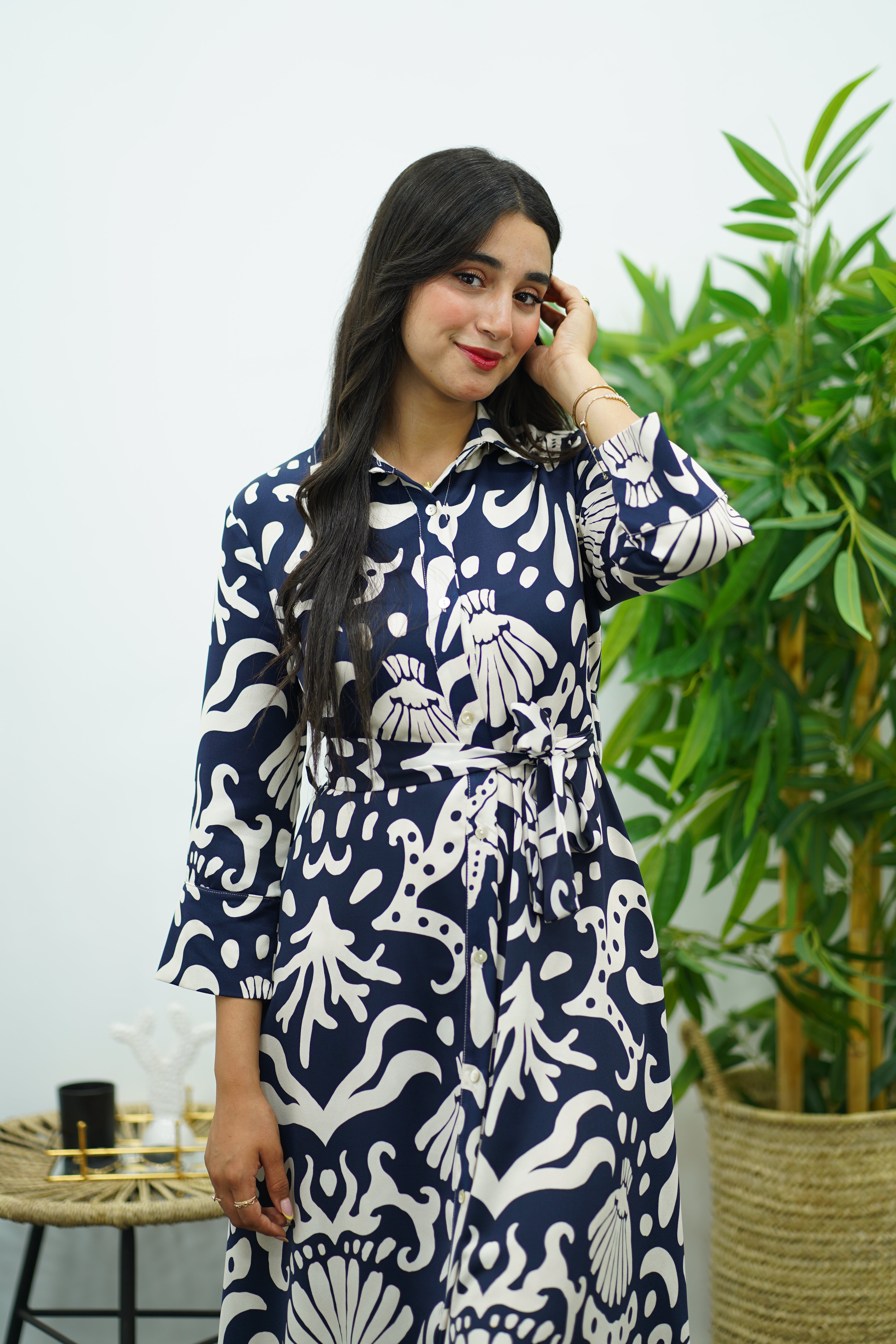 Robe fluide imprimé