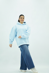 Capuche Bleu Ciel oversize