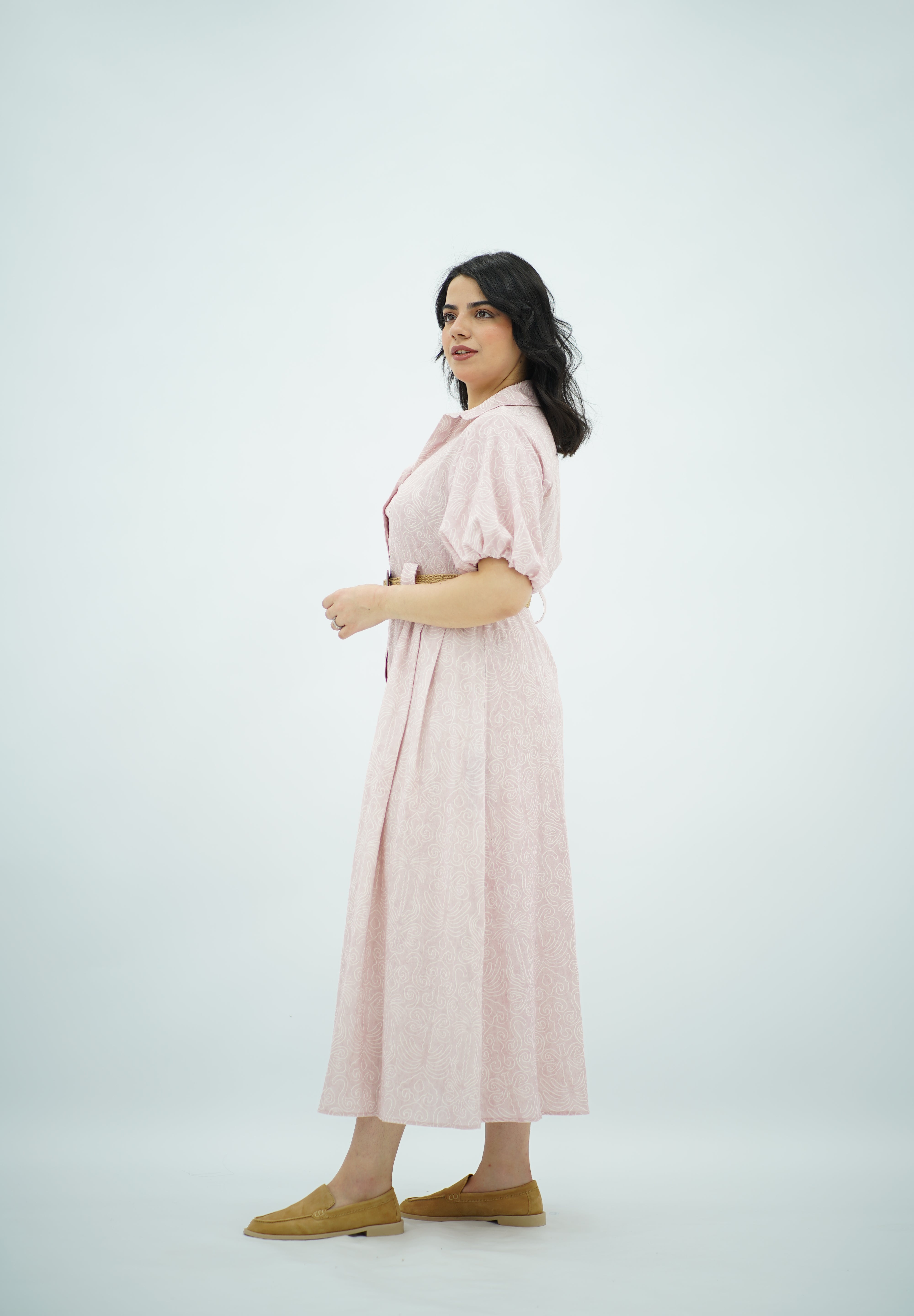Robe Midi fluide Rose bébé