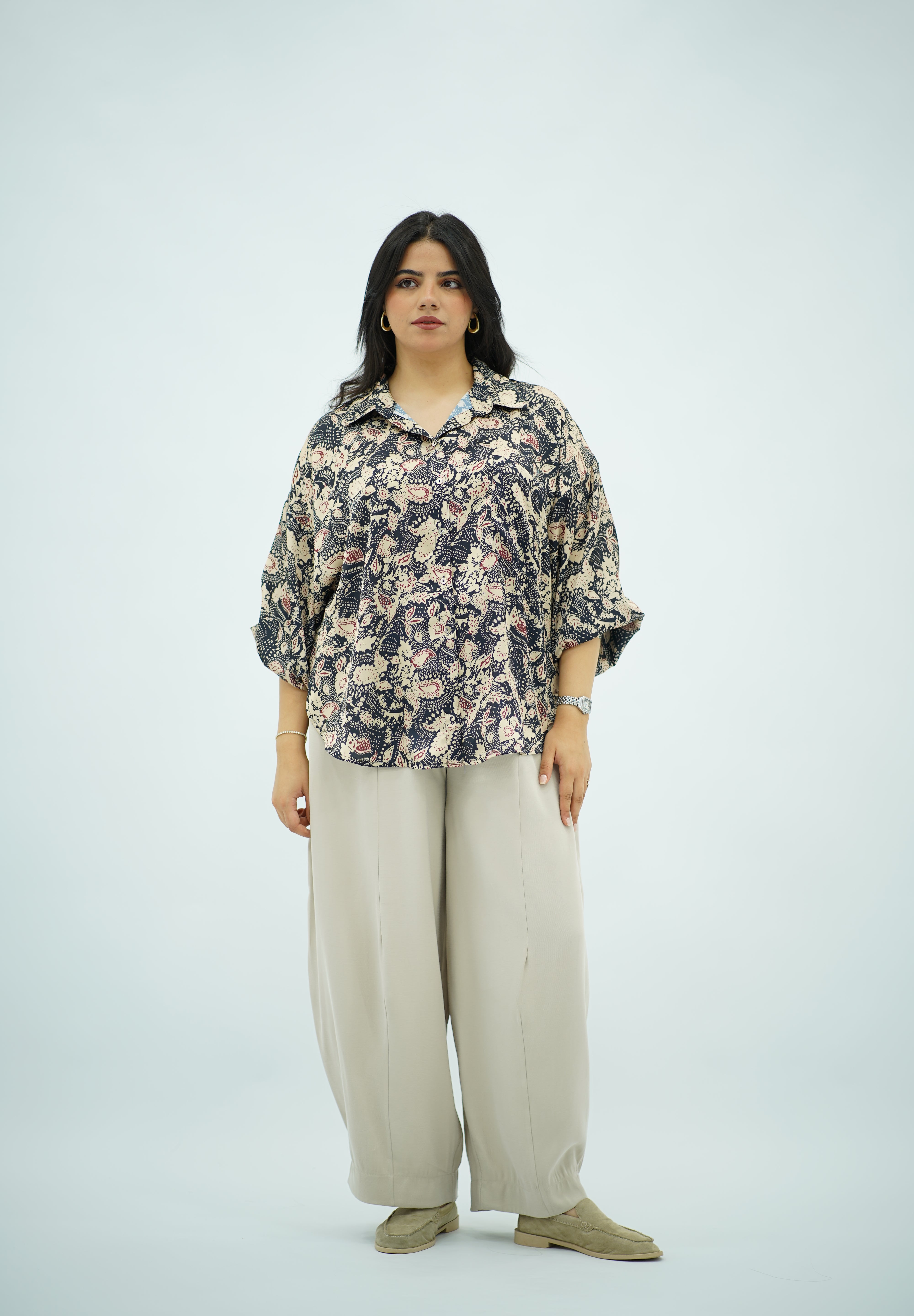 Chemise Ample à Imprimé Paisley