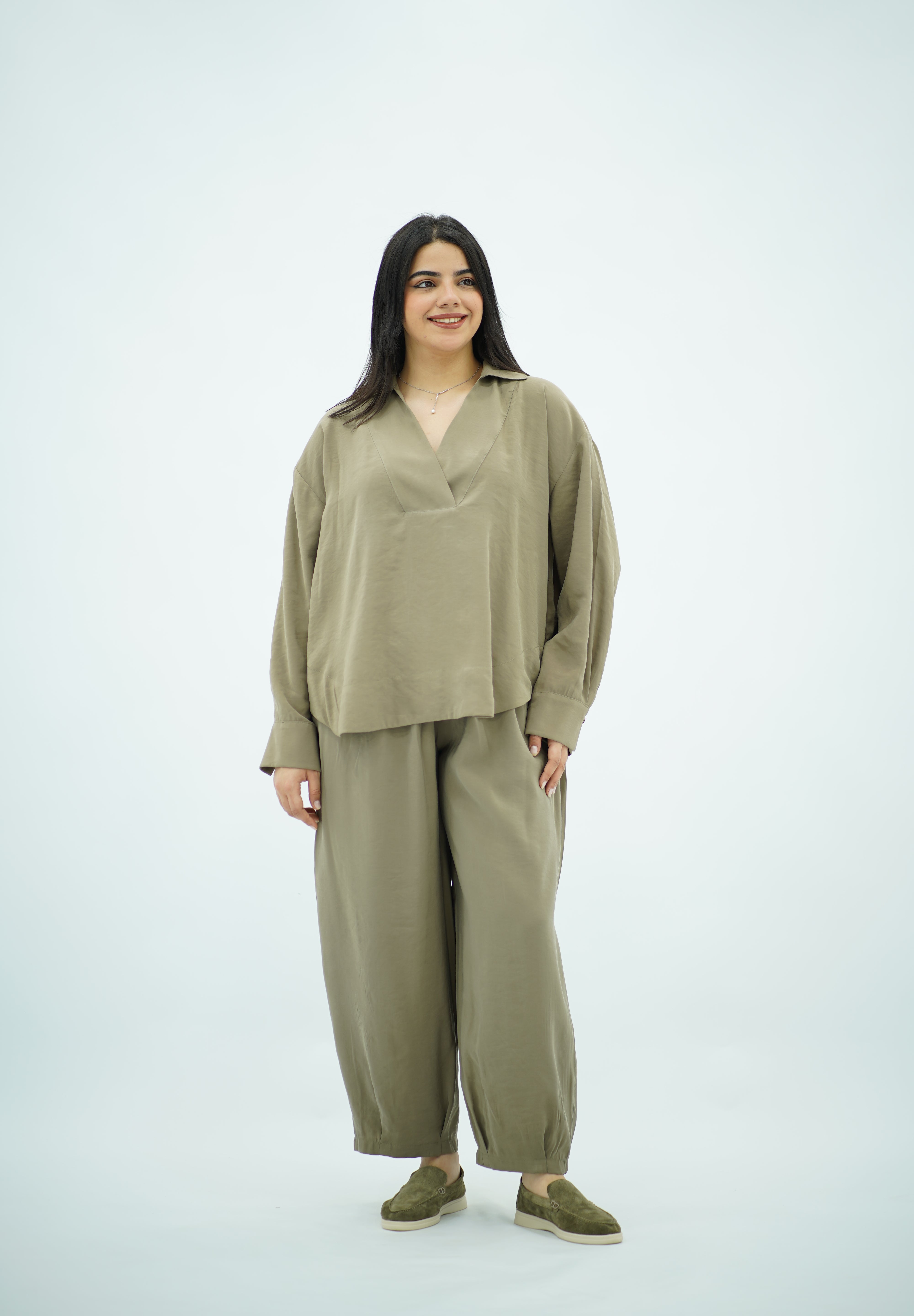 Ensemble en Tencel Vert olive