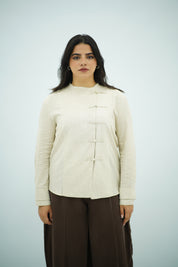 Chemise en Lin à Fermetures Traditionnelles